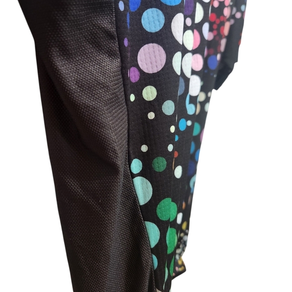 Weimostar Cycling Jersey Full Zip Black Multicolored Dots Size XXL Back Pockets - Picture 4 of 6
